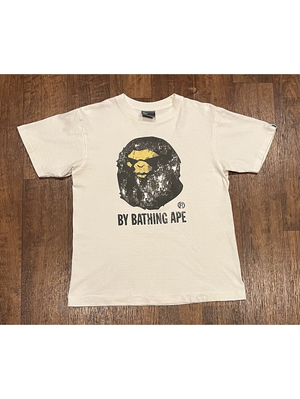 A Bathing Ape Bape Gradient Logo Tee Shirt Small White